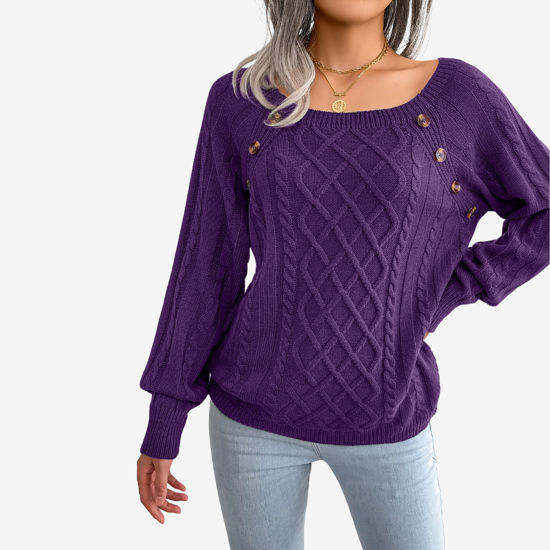 Meli™ Button Detail Sweater