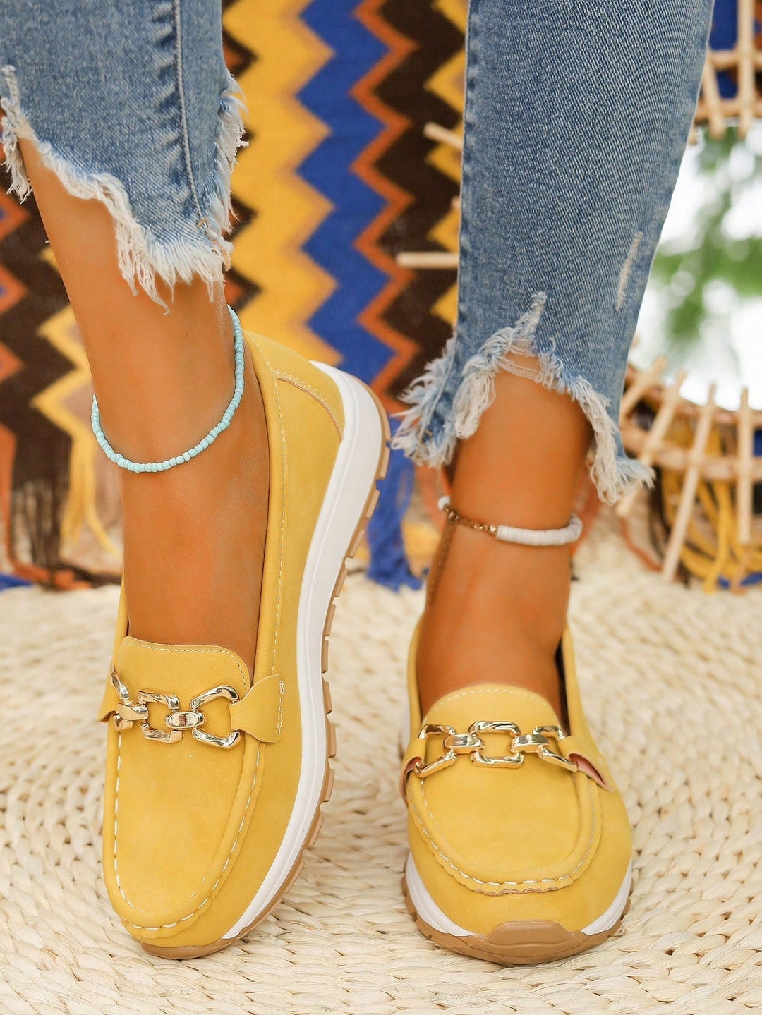 Ellie - Flat Buckle Loafers