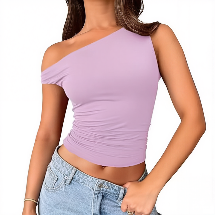 ZIA™ – Trendy Off the Shoulder Y2K Crop Tank Top