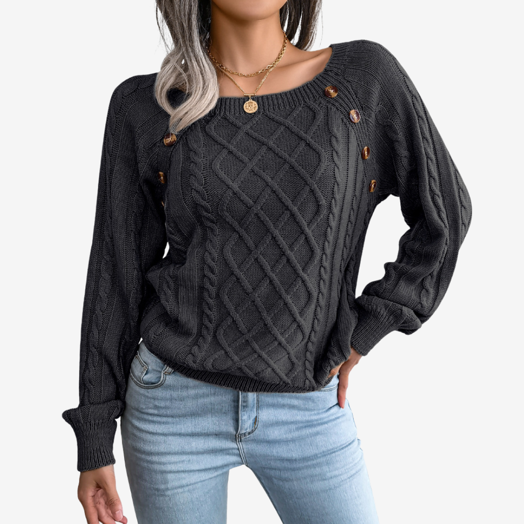 Meli™ Button Detail Sweater