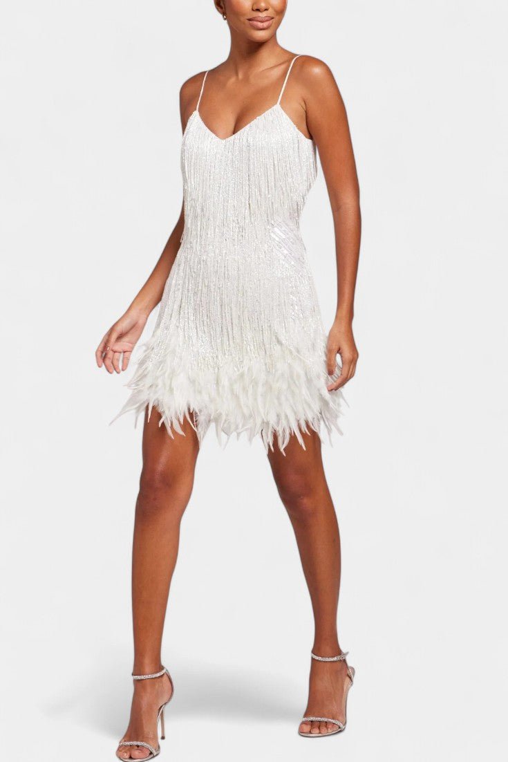 Bodil | Mini Feather Dress