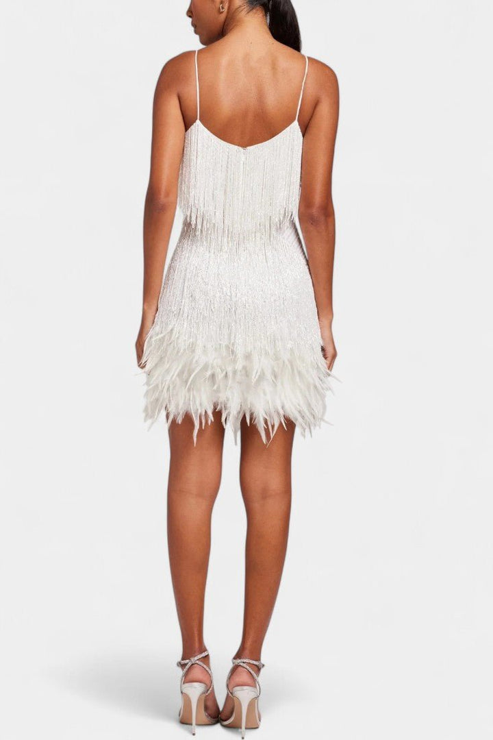 Bodil | Mini Feather Dress