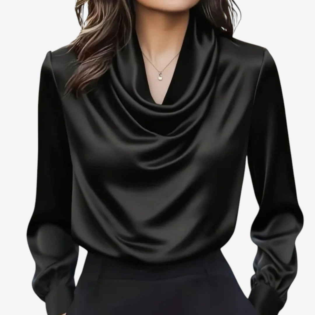 Katia™ Draped Collar Blouse