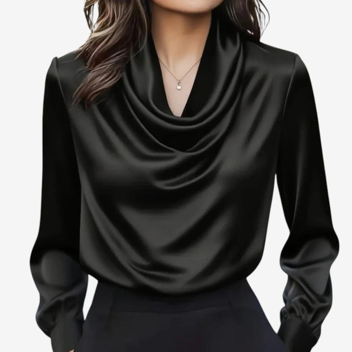 Katia™ Draped Collar Blouse