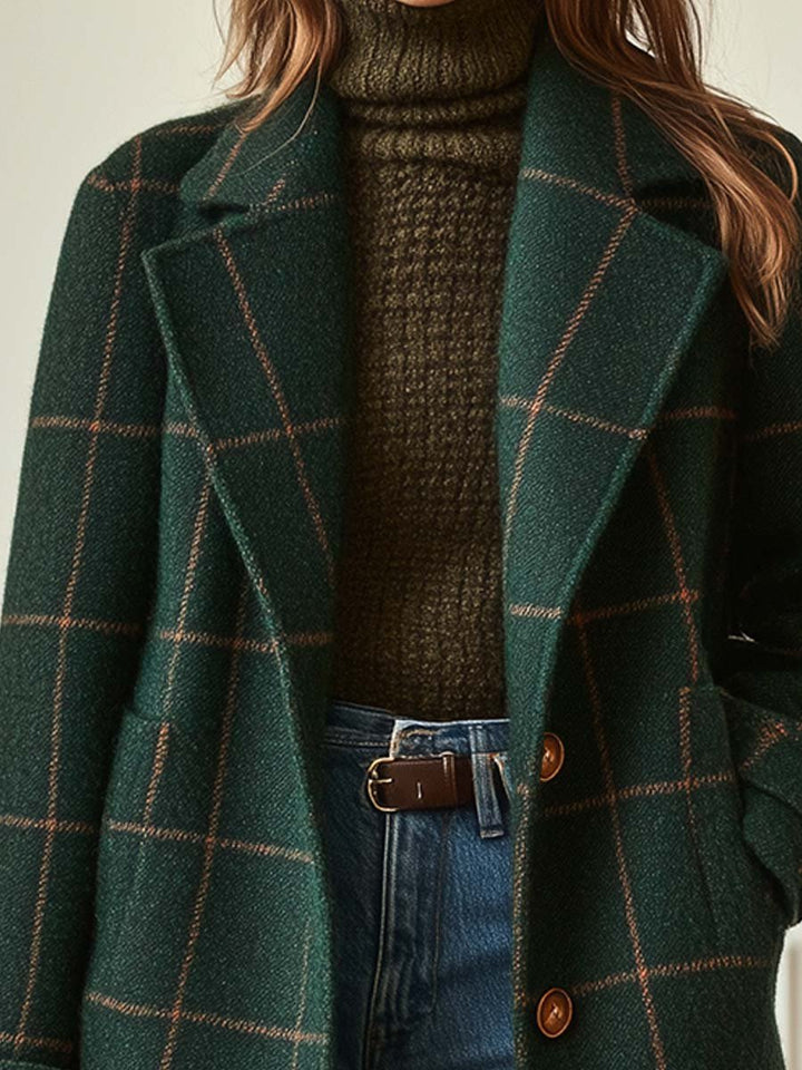Catherine | Classic Plaid Coat